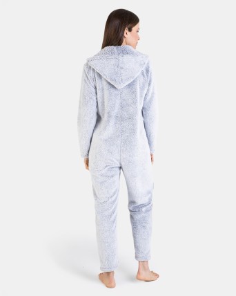 PIJAMA MUJER "MONO" POLAR INVIERNO