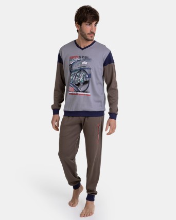 Pijamas polar de Hombre para Invierno