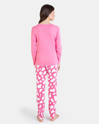 PIJAMA LARGO ROSA