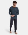PIJAMA LARGO JACQUARD VERDE