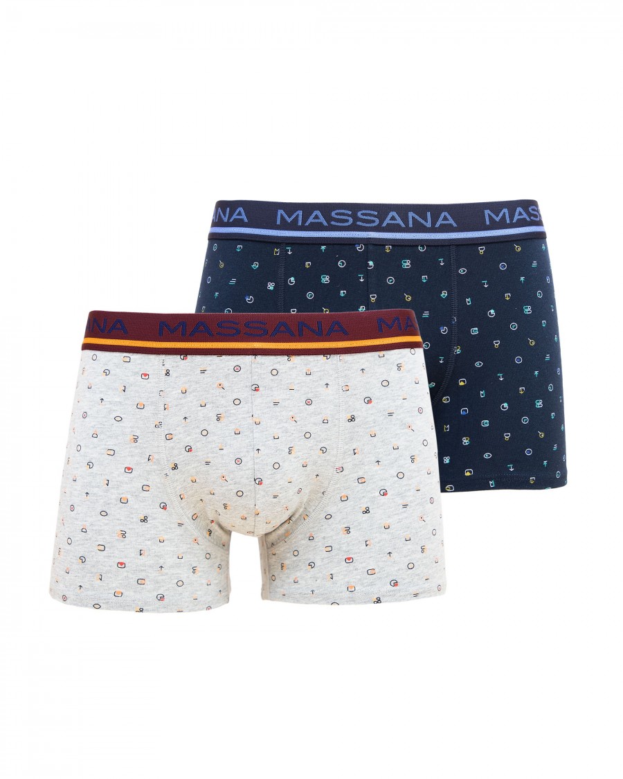 PACK DE DOS BOXERS DE PUNTO DE HOMBRE ESTAMPADO