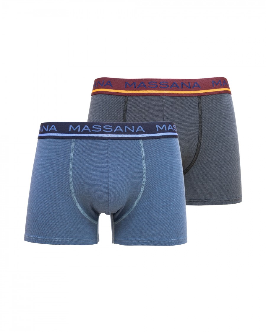 PACK DE DOS BOXERS DE PUNTO LISTADO DE HOMBRE