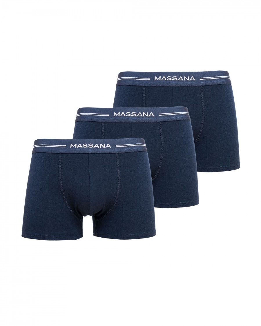 PACK 3 BOXERS DE PUNTO AZUL DE HOMBRE