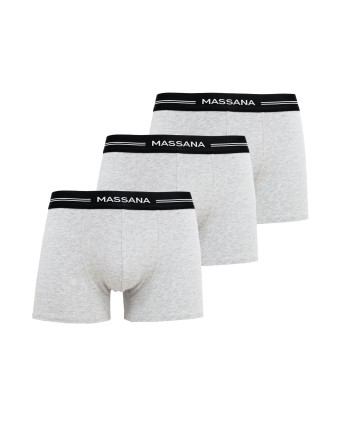 PACK 3 BOXERS DE PUNTO GRIS...