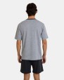 Pijama curt d'home de punt en color vigor gris