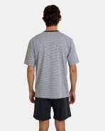 Pijama curt d'home de punt en color vigor gris