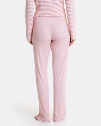 Pantalons de pijama de dona llarg en rosa