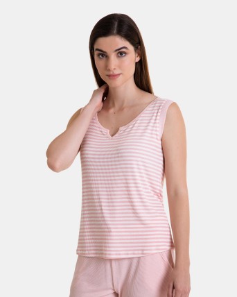 Camiseta de pijama de mujer...