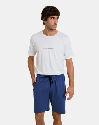 Bermuda sport de hombre en color azul