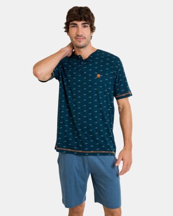 Pijama curt d'home de punt...