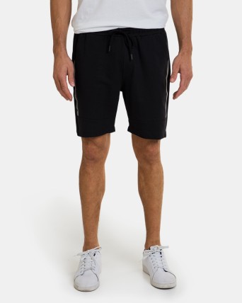Pantalón corto sport de hombre en color negro