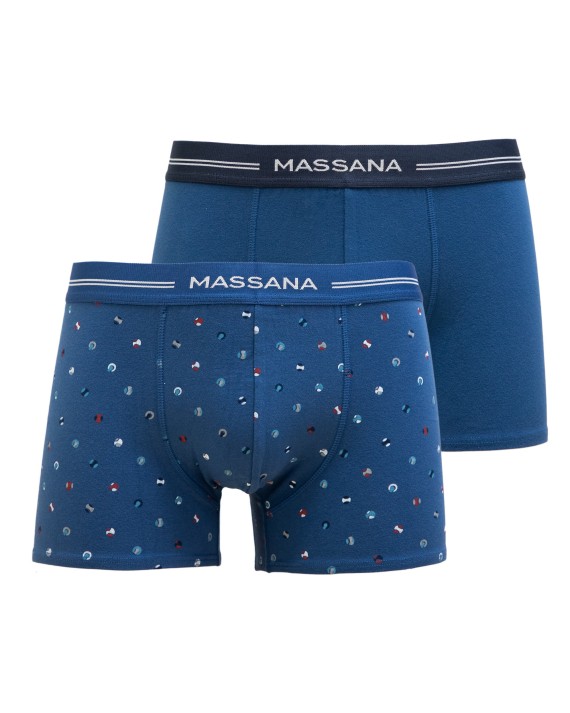 PACK 2 BOXER HOME BLAU ESTAMPAT I LLIS