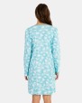 Printed long sleeve short nightgown