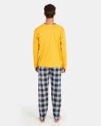 Men's yellow knitted pajamas