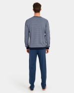Blue knitted men's pajamas