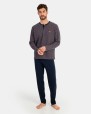 Men's blue knit pyjamas