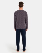 Men's blue knit pyjamas