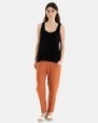 Pantalons rectes de dona en color caldera
