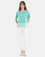 Pantalón pitillo de mujer en color blanco