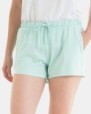 Short de mujer de algodón en color verde claro