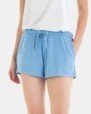 Short de mujer de algodón en color azul