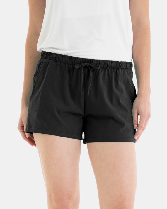 Short de mujer de algodón en color negro