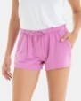 Short de mujer de algodón flamé color rosa