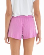 Short de mujer de algodón flamé color rosa