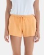 Short de mujer de algodón flamé color naranja