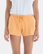 Short de mujer de algodón flamé color naranja