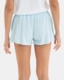 Short de mujer de algodón flamé color azul