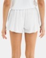 Short de mujer de algodón flamé color blanco