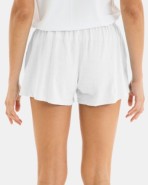 Short de mujer de algodón flamé color blanco