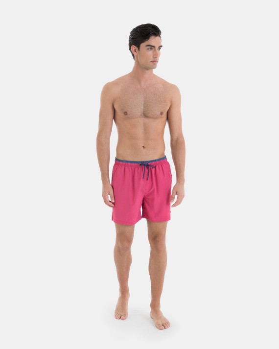 BAÑADOR DE HOMBRE BERMUDA COLOR MAGENTA