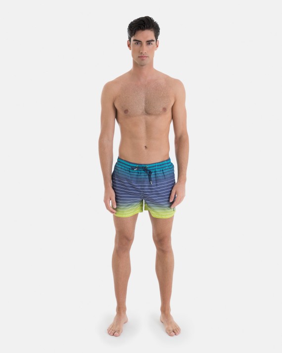 BAÑADOR DE HOMBRE BERMUDA LISTADO