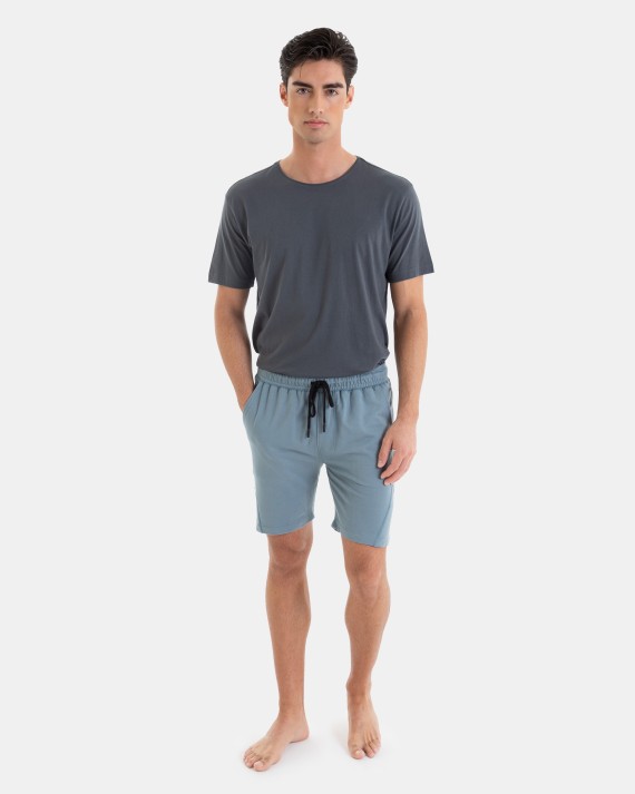 BERMUDA FELPA DE HOMBRE EN COLOR VERDE