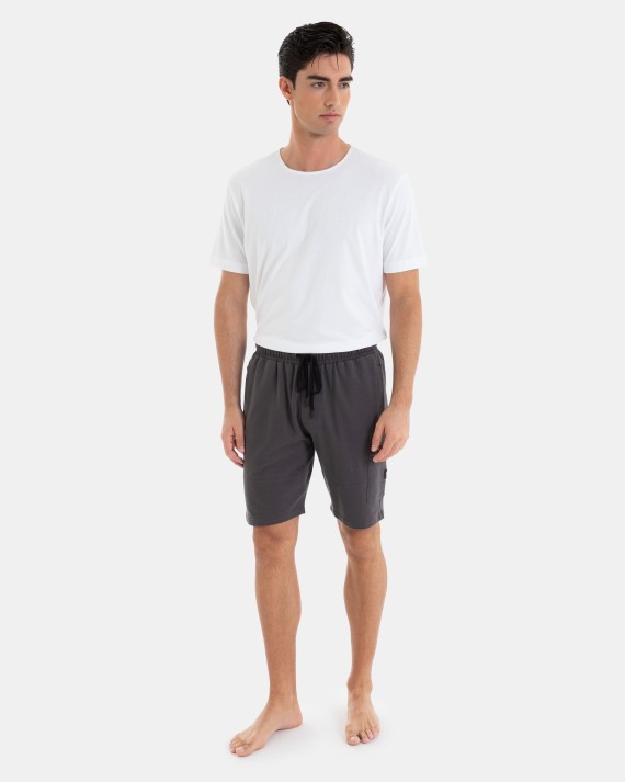 BERMUDA FELPA DE HOMBRE EN COLOR GRIS