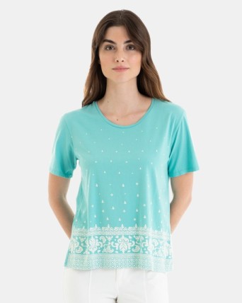 CAMISETA DE MUJER DE MANGA...