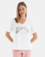 CAMISETA DE MUJER DE MANGA CORTA ANIMAL PRINT