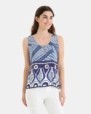 CAMISETA DE MUJER DE TIRANTES ESTAMPADA