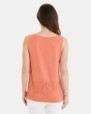 CAMISETA DE MUJER DE TIRANTES TEJIDO CALADO