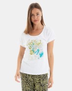 CAMISETA DE MUJER DE MANGA CORTA ESTAMPADO SHINE