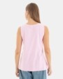 CAMISETA BÁSICA DE MUJER SIN MANGAS ROSA