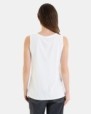 CAMISETA BÁSICA DE MUJER SIN MANGAS BLANCO