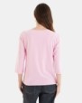 CAMISETA BÁSICA DE MUJER MANGA 3/4 ROSA