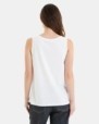 CAMISETA BÁSICA DE MUJER SIN MANGAS BLANCO