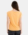 CAMISETA BÁSICA DE MUJER HOMBRO CAÍDO NARANJA
