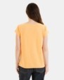 CAMISETA BÁSICA DE MUJER HOMBRO CAÍDO NARANJA