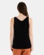 CAMISETA BÁSICA  DE VISCOSA DE MUJER DE TIRANTES NEGRO