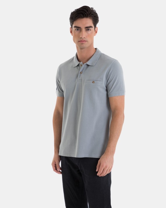 POLO PIQUÉ 100% ALGODÓN REGULAR FIT COLOR VERDE